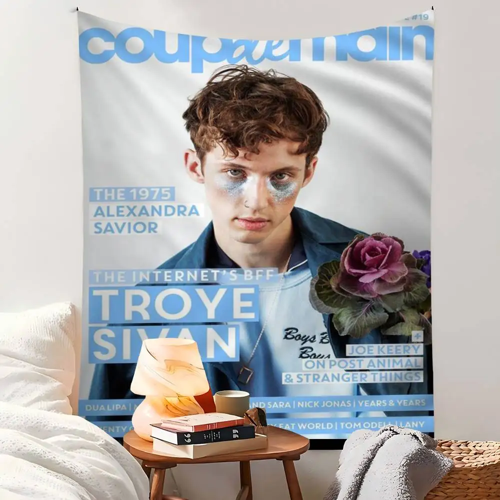 

Troye Sivan Mellet DIY Wall Tapestry Hippie Flower Wall Carpets Dorm Decor Wall Art Decor