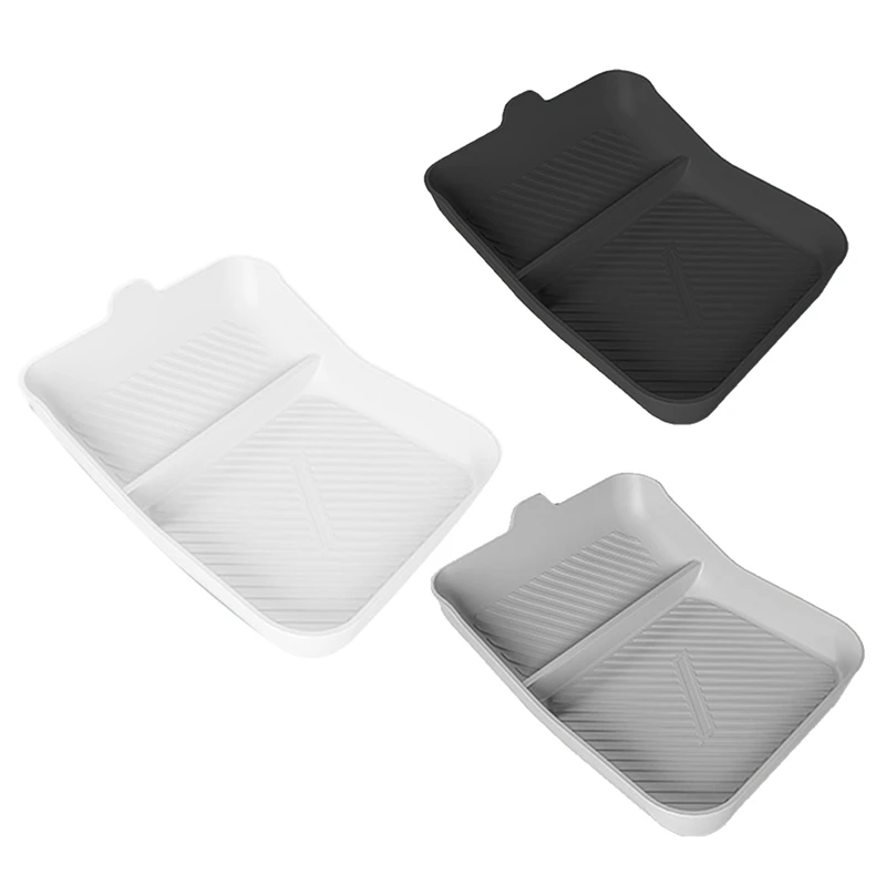 Armrest Box Silicone Lower Tray Seats Storage Tank Pad Center Console Armrest For Tesla New Model S X 2023