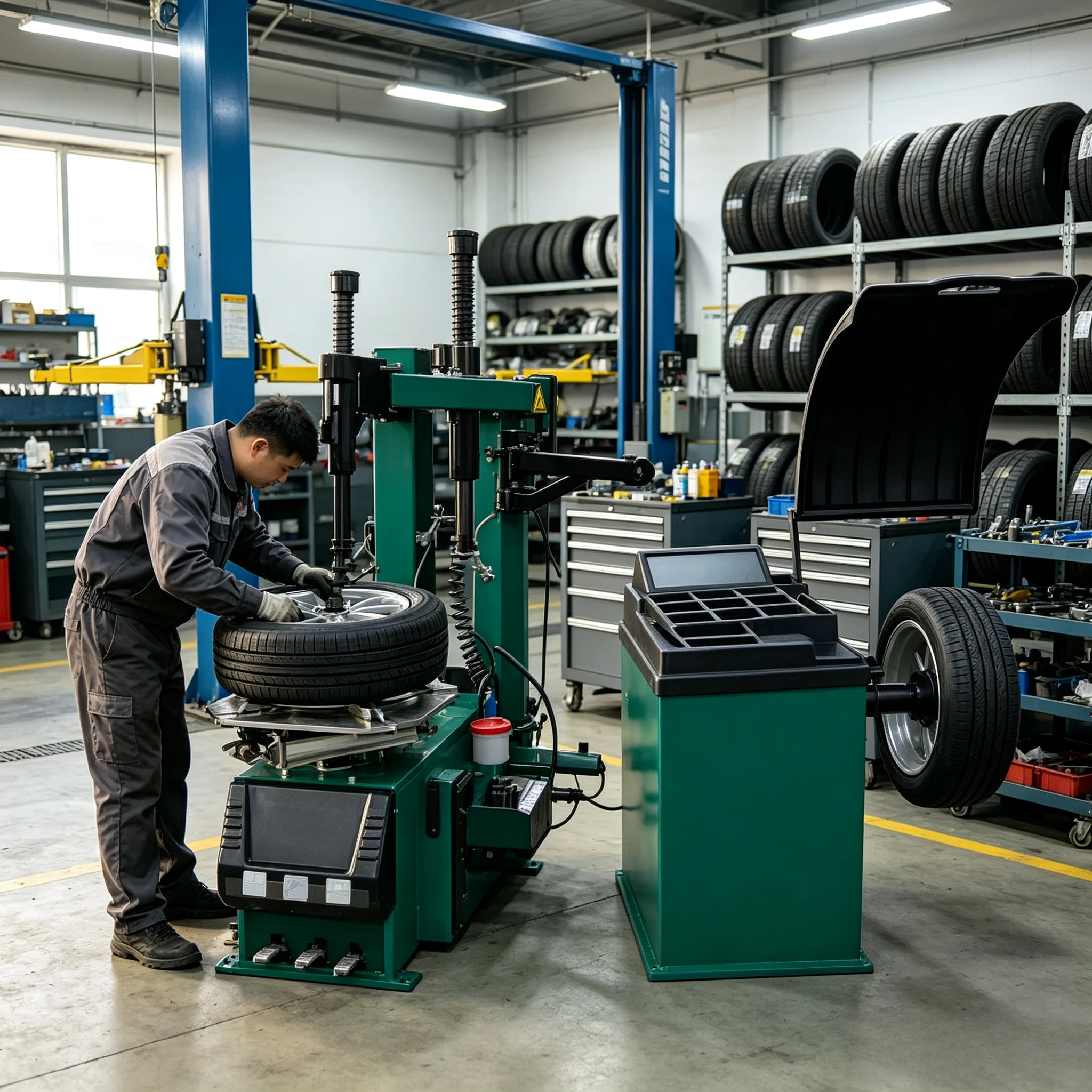 Cheap Factory Price Tire Changer and Wheel Balancer Combination Export Custom Tire Disassembler Wheel Balancer
