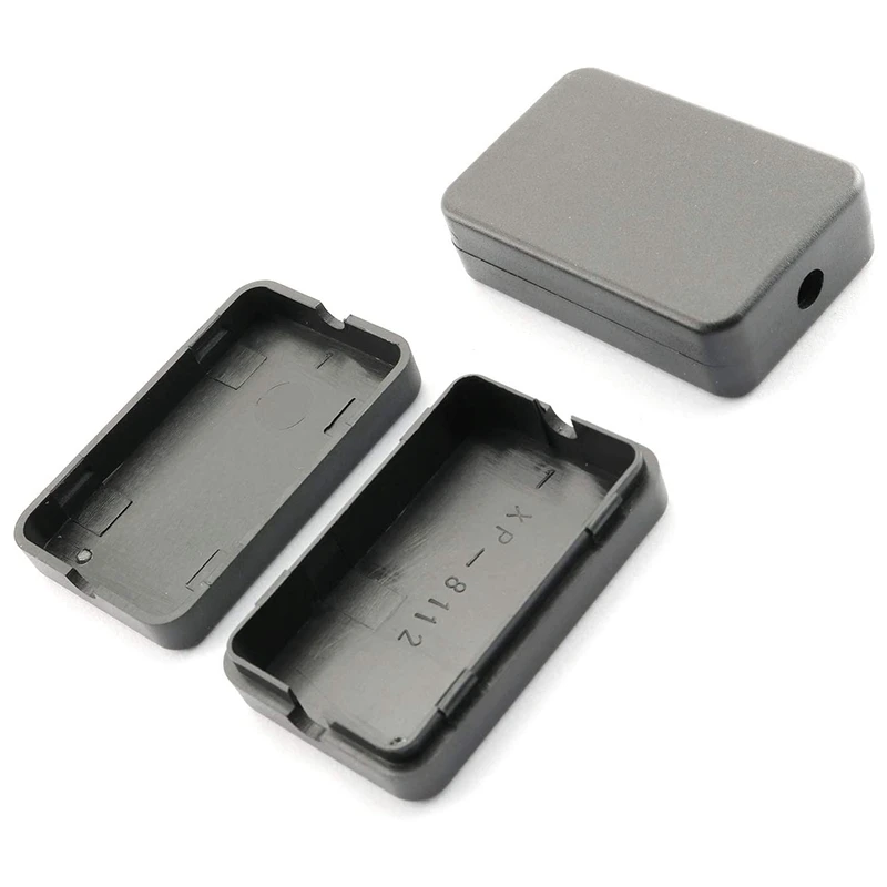 New Electrical Junction Box 4PCS Electric Plastic Black Waterproof Project Junction Case 2.16X1.38X0.59 Inches(55X35x15mm)
