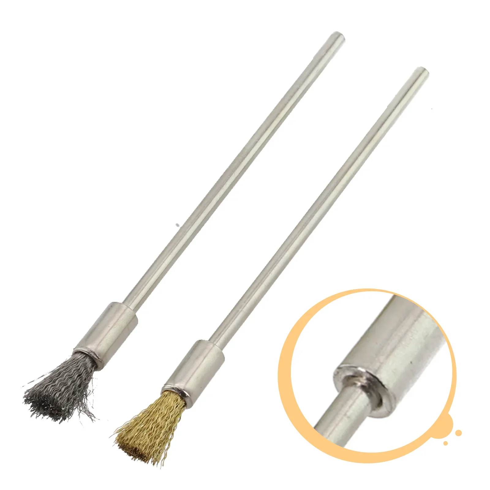 Wire Wheel Pencil Brushes Mounted Abrasive Stainless Steel Preparation Tasks Mm Shank Compatible Detailed Work