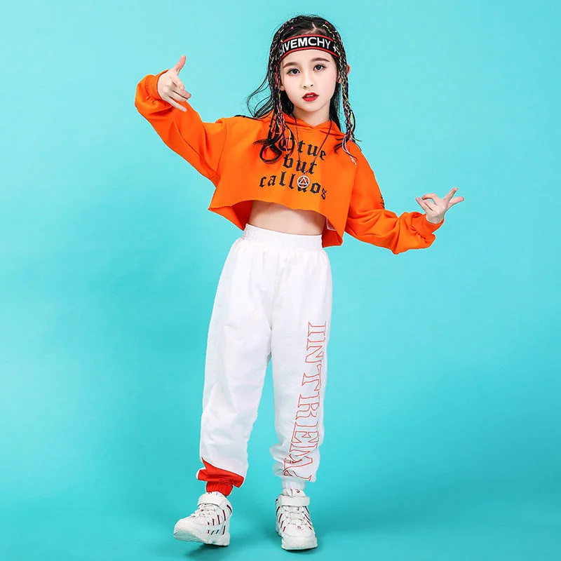 Children dance Suit Girls Jazz dance Suit Modern dance Hip hop Dancewear Catwalk Stage Show Costume Performance Clothes