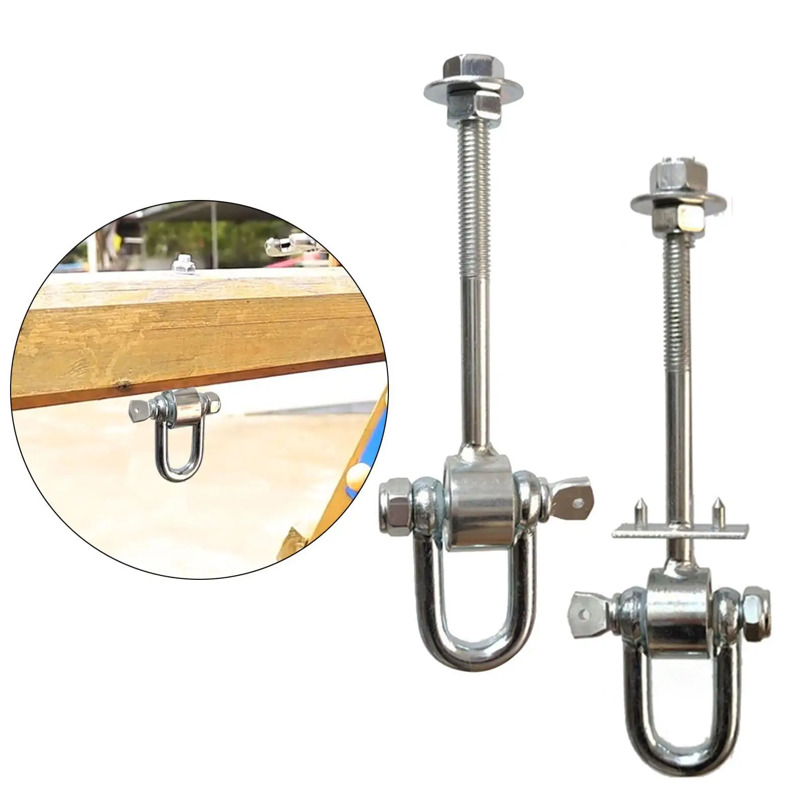 

Сверхмощная вешалка для качелей, многоцелевая прочная несущая нагрузка, прочный поворотный болт, поворотный крючок для мешка с песком, гамак для йоги, стул, деревянная балка