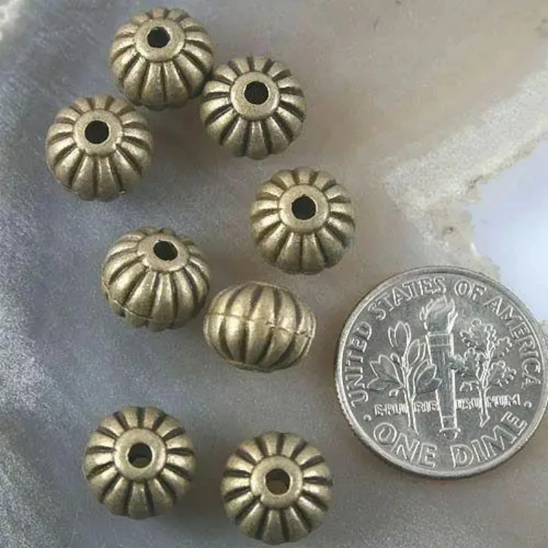 26pcs 8.7x7mm antiqued bronze lantern design spacer beads G1385