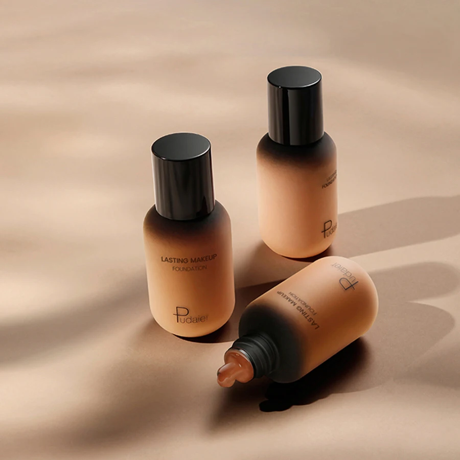 Base líquida facial de 40ML, maquillaje corrector completo, Base resistente al agua, cubierta blanqueadora brillante, Base mate de círculo oscuro, cosmética