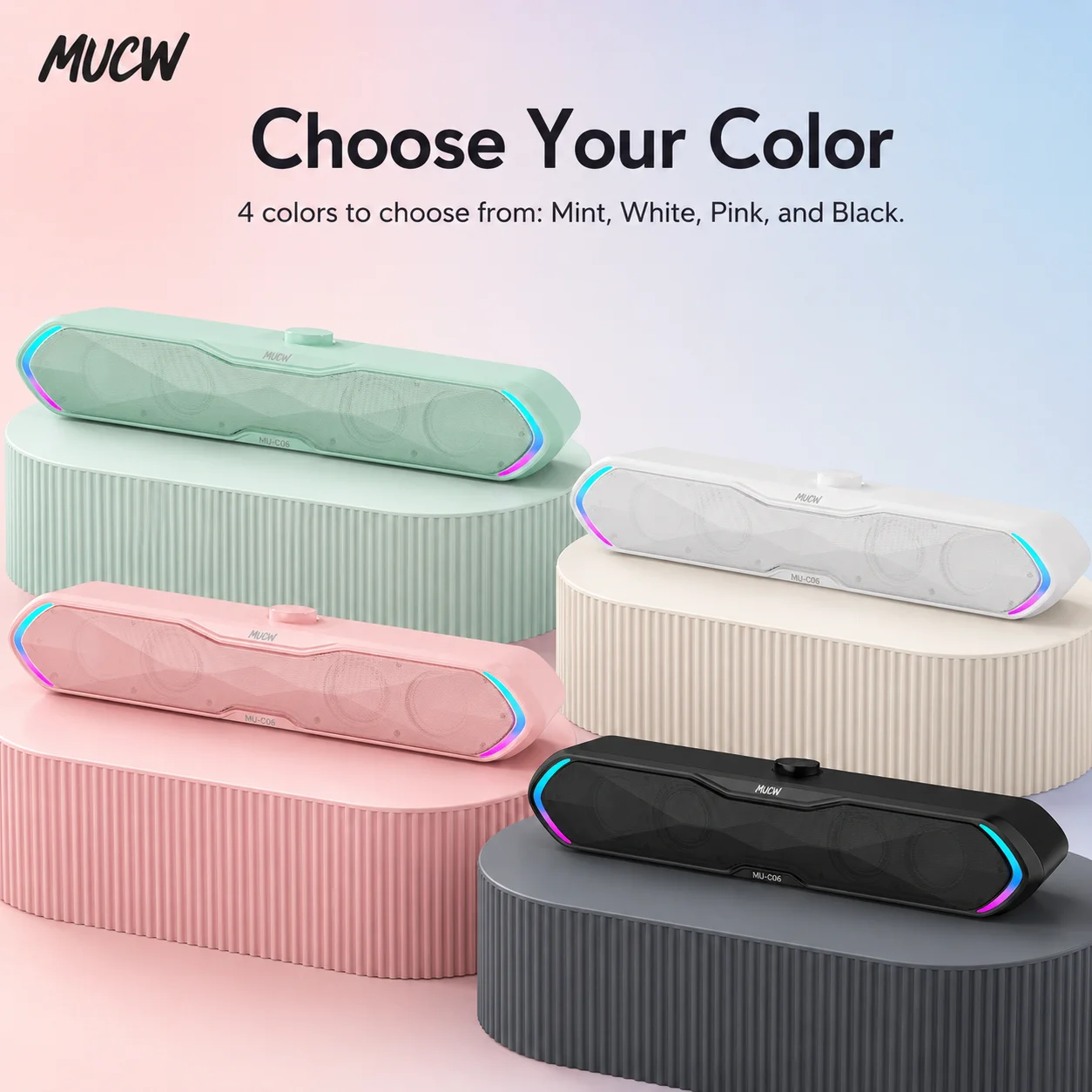 MUCW 컴퓨터 스피커, 모니터용 RGB 게이밍 사운드 - Pc Gaming Fullset 리뷰 및 가격