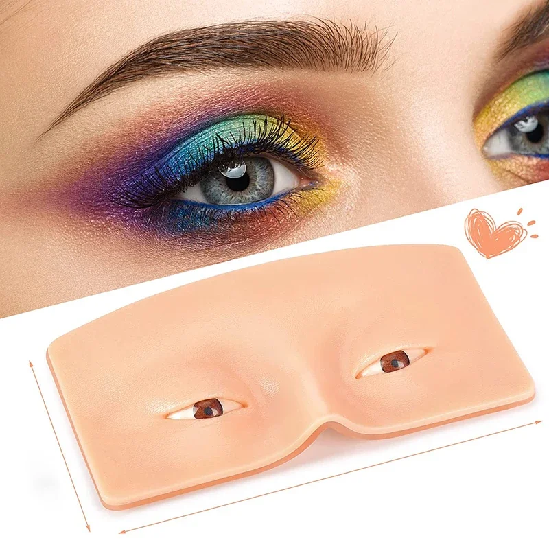 

The Perfect Aid To Practicing Makeup Face Eyes Makeup Mannequin Silicone Practice Board/Pad Silicone Bionic Skin For Eyebrow