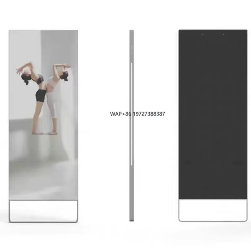 

Автономное зеркало для тренировок и фитнеса с искусственным интеллектом, разрешением 4K и голосовым управлением для студий в спортзале и примерочных комнат