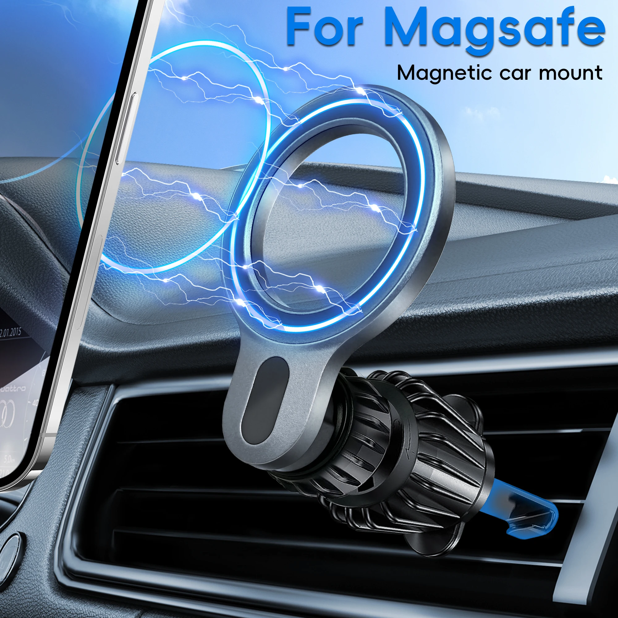 

Magsafe Car Mount【20 Strong Magnets】Magnetic Phone Holder for Car Phone Holder Mount Dash Mounted Holders Cell Phone Holders