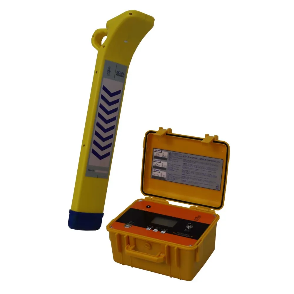 2.5 multi-frequency underground pipeline power cable locator cable detector with depth display