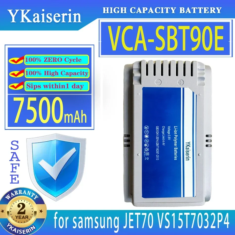 

For Samsung JET70, VCA-SBT90E 7500mAh Pet Vacuum Cleaner Battery, Long-Lasting Power Source