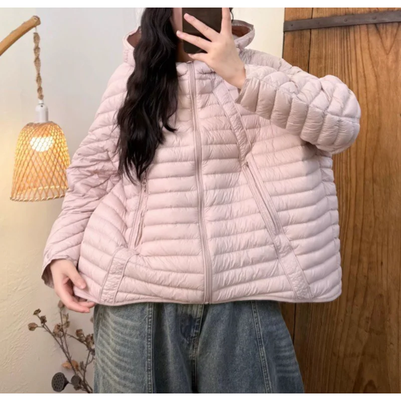Women's Down Jacket 2025 Winter New Arrival Korean Style Oversized Hooded Fashion Thickened Warm Coat