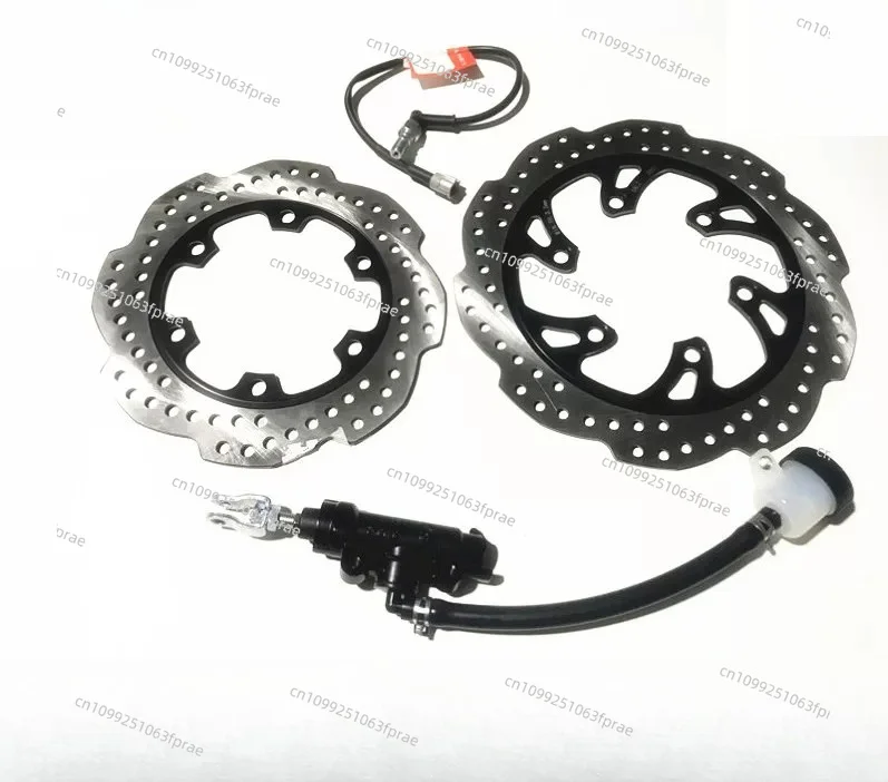 300GY LX300GY-D Motorcycle Disc Brake Kit, Stepless Front/Rear Brake Rotor, Upper/Lower Pump, Brake Switch & Gear Ring