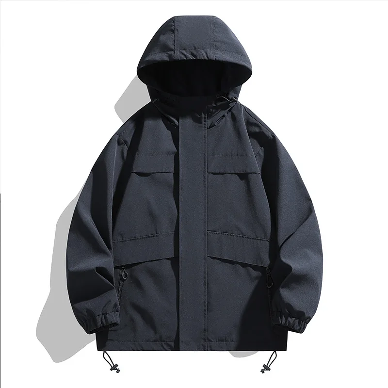 

2025 latest fashion jacket teen outdoor casual sports jacket versatile men's jacket color-blocking top
