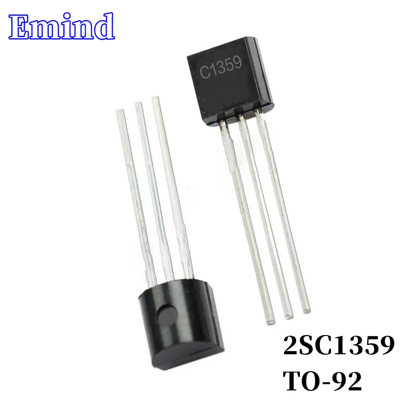 

100Pcs 2SC1359 C1359 DIP Transistor TO-92 Type NPN Bipolar Amplifier Transistor 20V/100mA