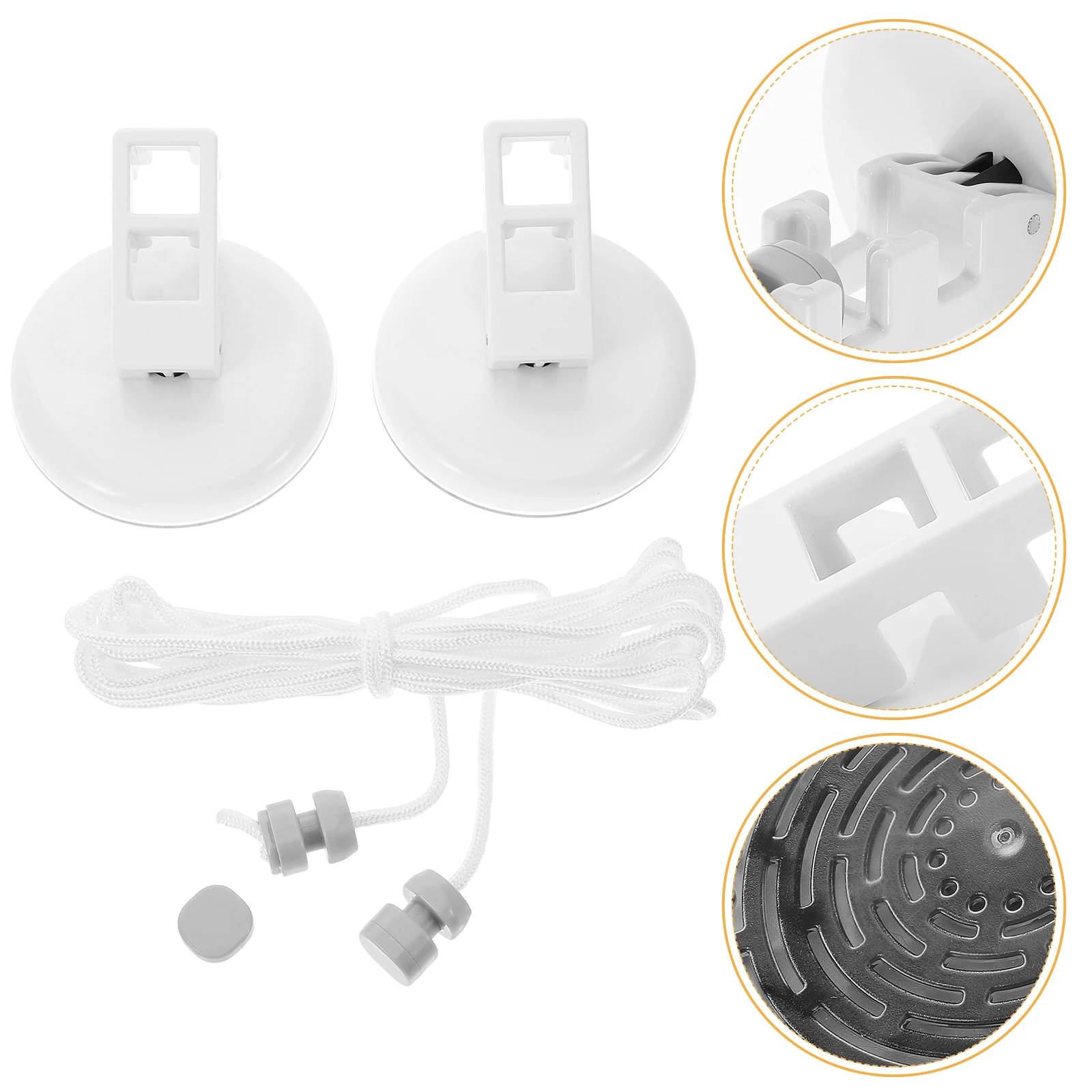 

Portable Suction Cup Clothesline Retractable Drying Line for Wall Camping Travel Balcony Outdoor Thickened Rope Long Size