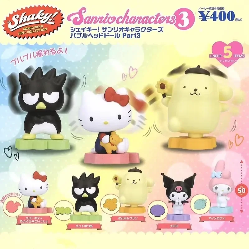 

Original Sanrio Hello Kitty Rocking Action Figure Gashapon Kawaii Cute Anime Figurine Gachapon Capsule Toys Creativity Gift