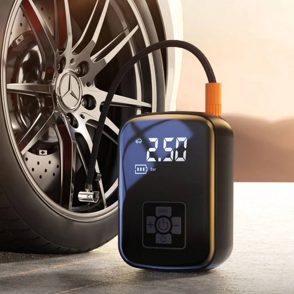 150PSI Air Compressor Portable Tire Inflator Pump 3600mAh Battery Wireless Electric Air Pump Motorcycles Bicycle Car Compressor