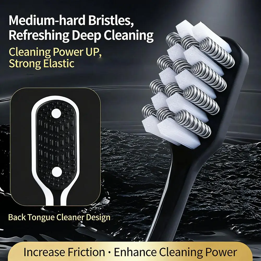 Hard-bristled Cleaning Toothbrush Set For Adults Toothbrush For Whitening Teeth Deep Cleaning Mouth Clean 2026 New