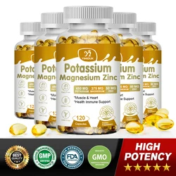 Magnesium Potassium Zinc Capsule Relieve Twitches, Tremors, Muscle Cramps, Extreme Fatigue & Headaches Regulate Sleep