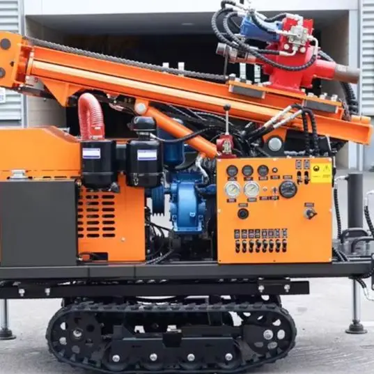 Customized 200M Wheel Mounted Rotary Hydraulic Unit Reliable Sealing Mud Circulation Drilling Water Well Drilling Machine
