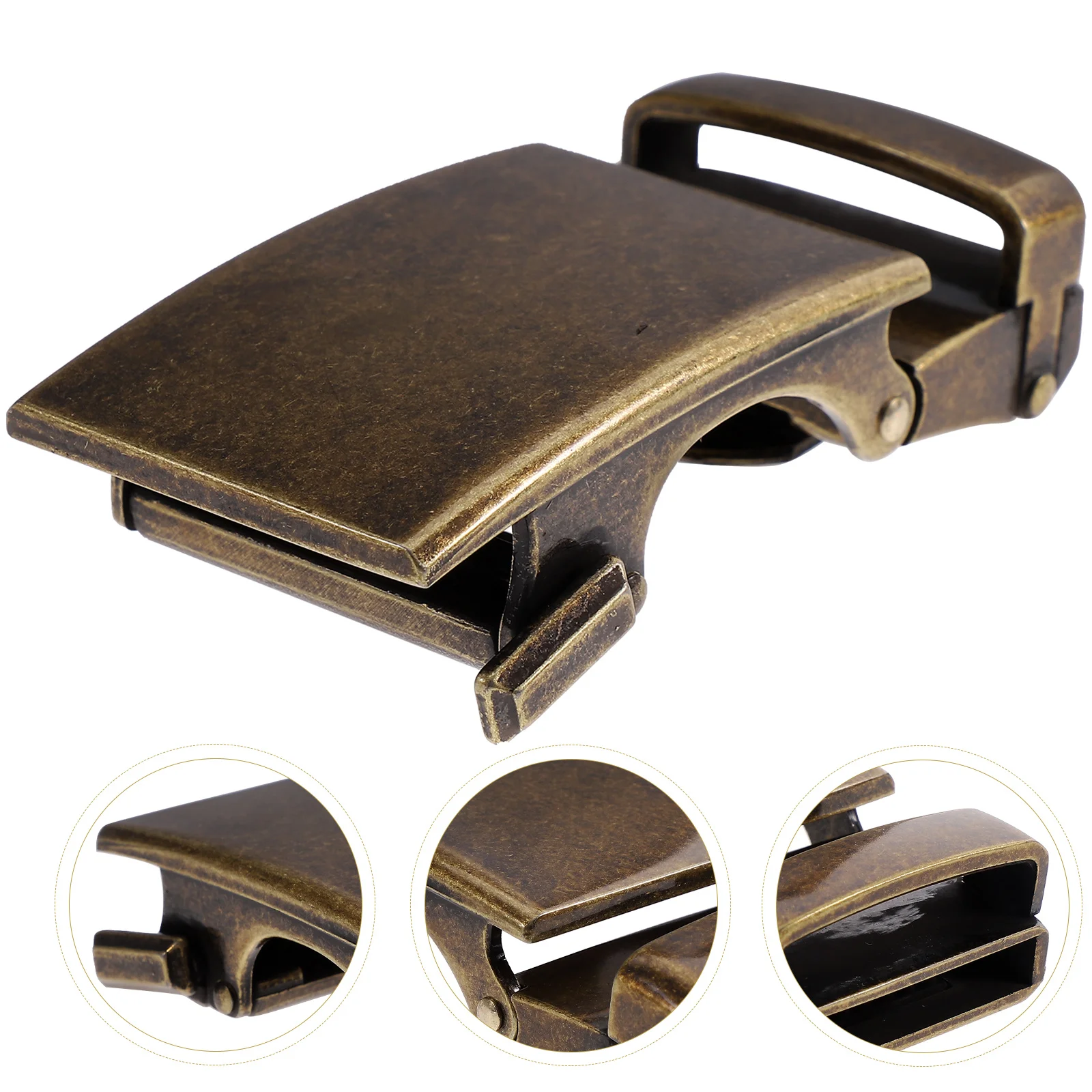 

Automatic Belt Buckle Ratchet Mens Black Easy Use Alloy Durable Strap Professional Dress Occasion Belt Buckles