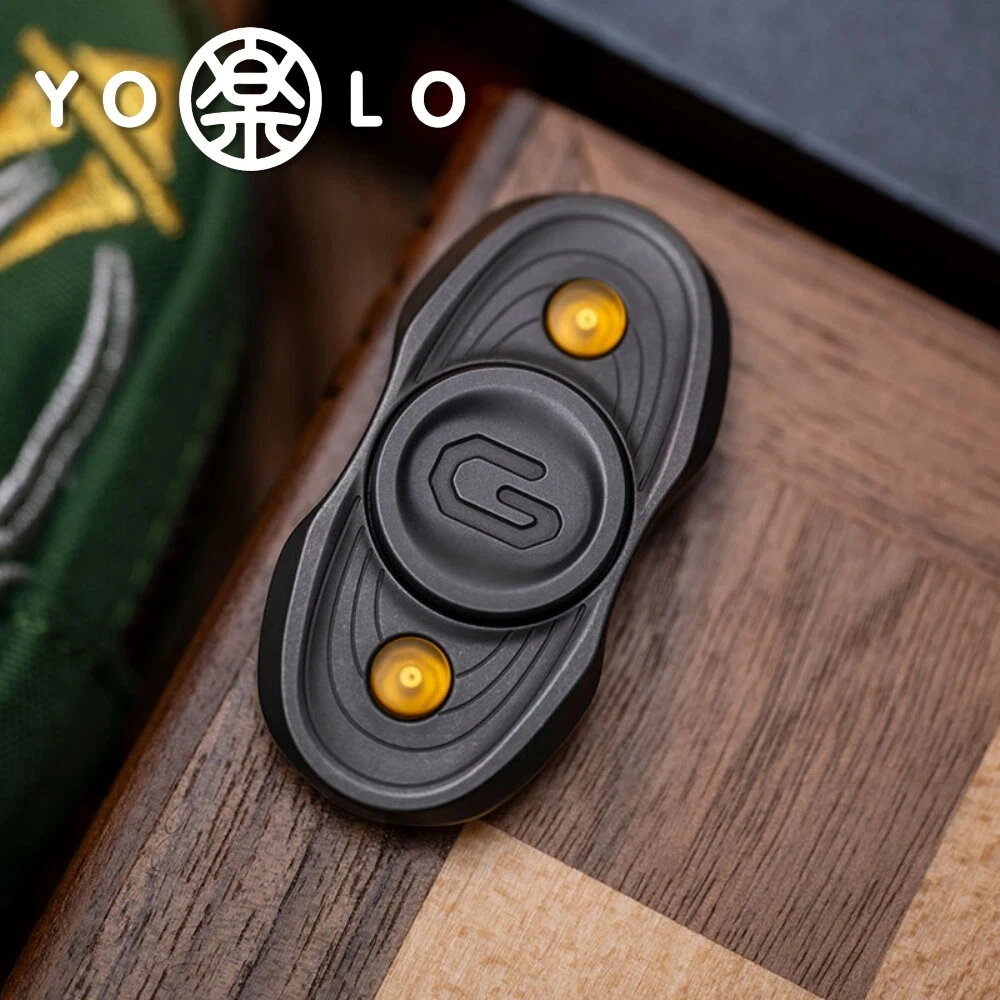 YOLO STUDIO Gamer 2.0 Fidget Spinner Novelty Gifts Two-Bladed Fidget Spinner ADHD-friendly EDC Pocket Toy