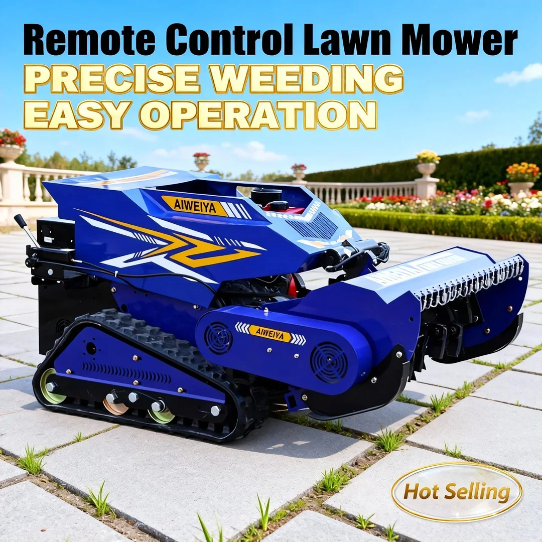 

Customized All Terrain Vehicle Flail Lawn Mower - Self-Propelled 4-Stroke Cordless Remote Control with Rotating Blade