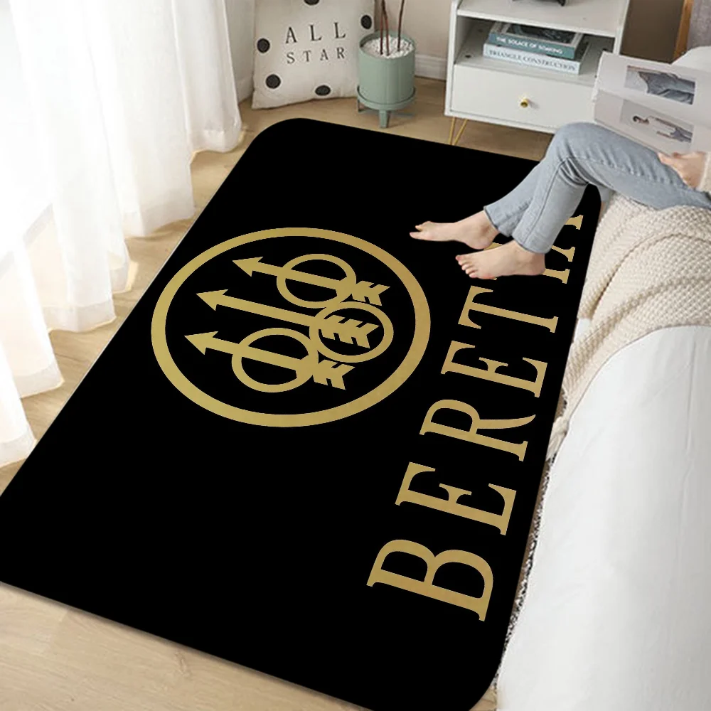 Gun Beretta Floor Mat Cheaper Anti-slip Modern Living Room Balcony Printed Bedside Mats