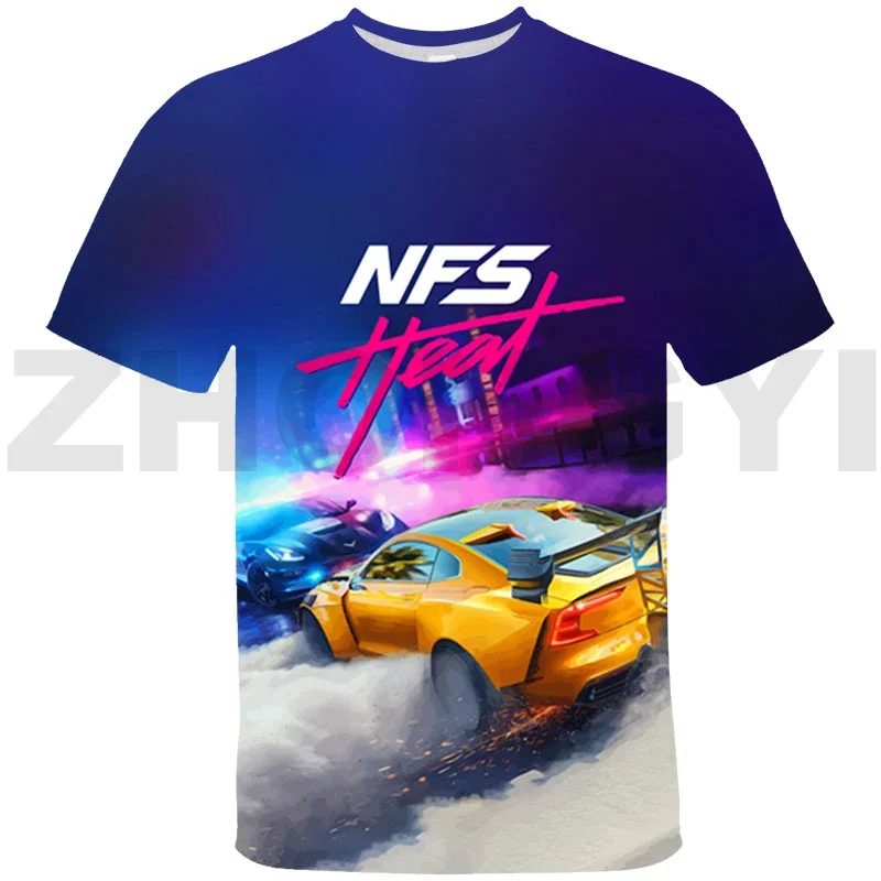 Fashion Casual Women 3D Need for Speed T-shirt Funny Game NFS Graphic Tees Men Streetwear Car Cartoon Children Oversized T Shirt