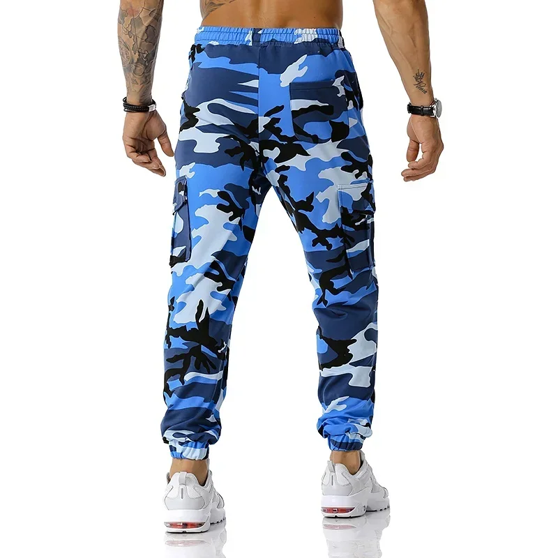 Pantalones deportivos al aire libre de alta calidad para hombre, pantalones Cargo de camuflaje de algodón informales, pantalones tácticos militares