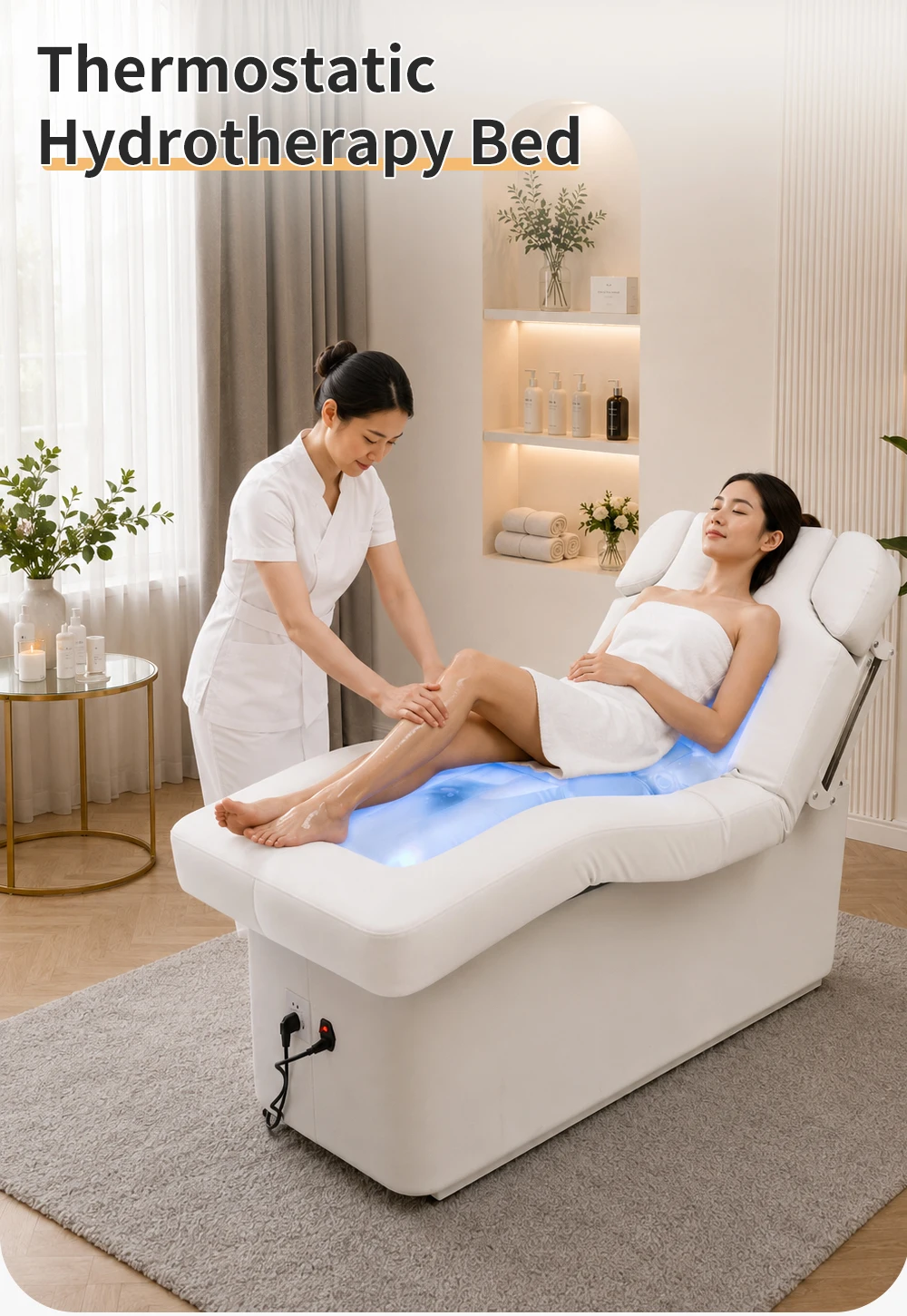 2026 Hydrotherapie-Elektrobett Wassermassagebetten Beheizt LED-Lichttherapie Spa-Salon-Ausstattung Professionell Kommerziell Großhandel – Detail 3
