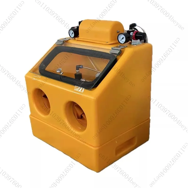 Jewelry Sand Blasting Machine Double Table Water Type Sand Blaster Antique  Processing Frosted Polishing Equipment