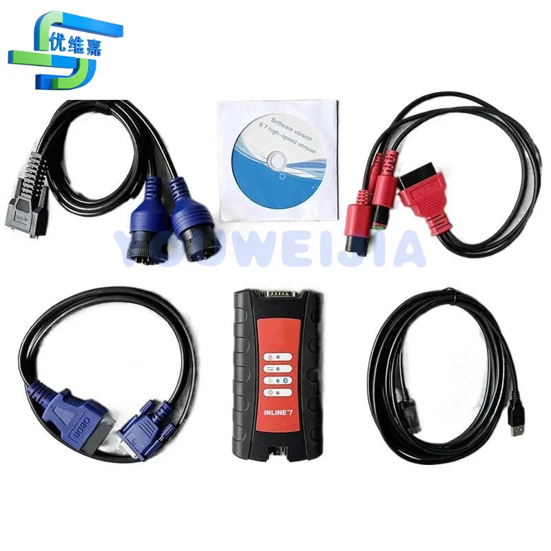 

5572620 5299899 для Cummins WIFI Inline 7 Link адаптер диагностического инструмента для грузовиков, двигатель 5572620, программное обеспечение v9.0, v8.9, v8.7