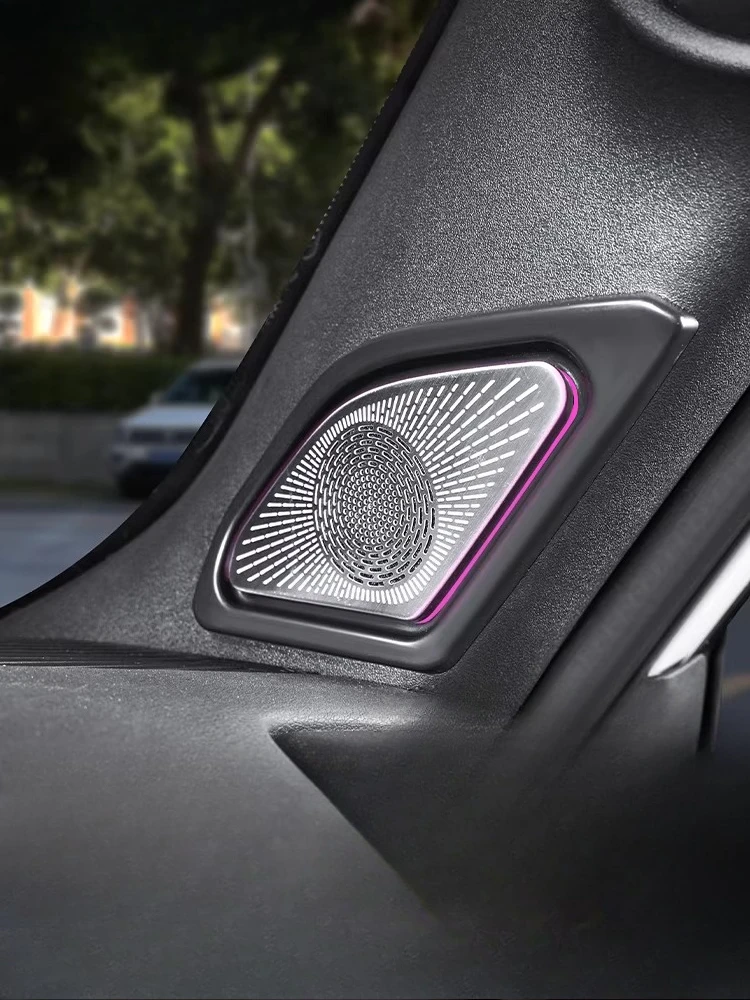 

For Toyota Prado LC250 2024 2025 A Pillar Ttweeter Speaker with Ambient Light Automotive Loudspeaker Modification Accessories
