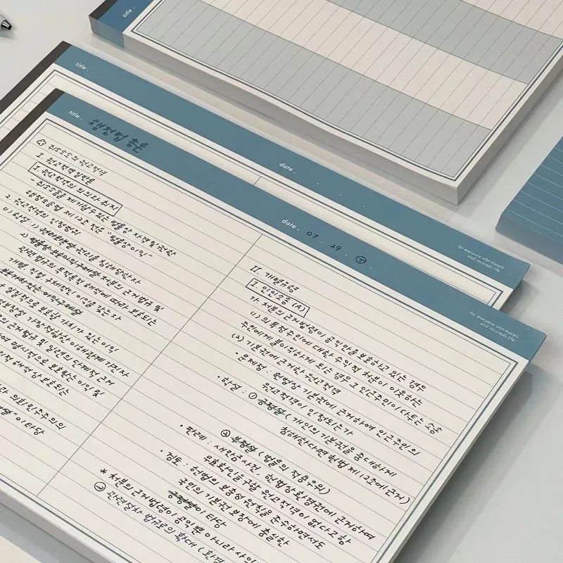 1PC 30 Sheets B5 Notebook Tearable Sketch Book Diary Planner Agenda Notebook Memo Pad Office Campus Writing Pads