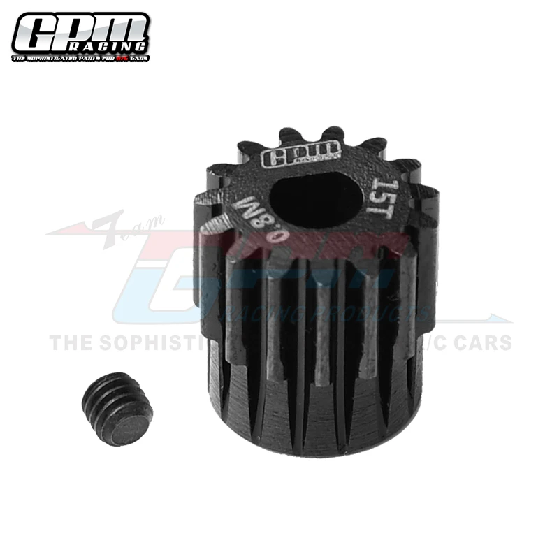 GPM Steel Motor Gear 15T（32 Pitch Module: 0.5mm Motor Tooth Diameter: 5mm）