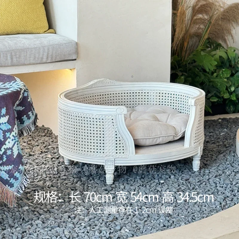 Retro sofa bed Solid wood kennel cat nest Internet celebrity explosion Free shipping including pad Universal in all seasons