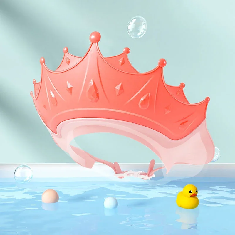 0-6 Years Kids Baby Swim Shower Cap Adjustable Bath Shampoo Eye Protection Head Water Cover Baby Care Wash Hair Shower Cap