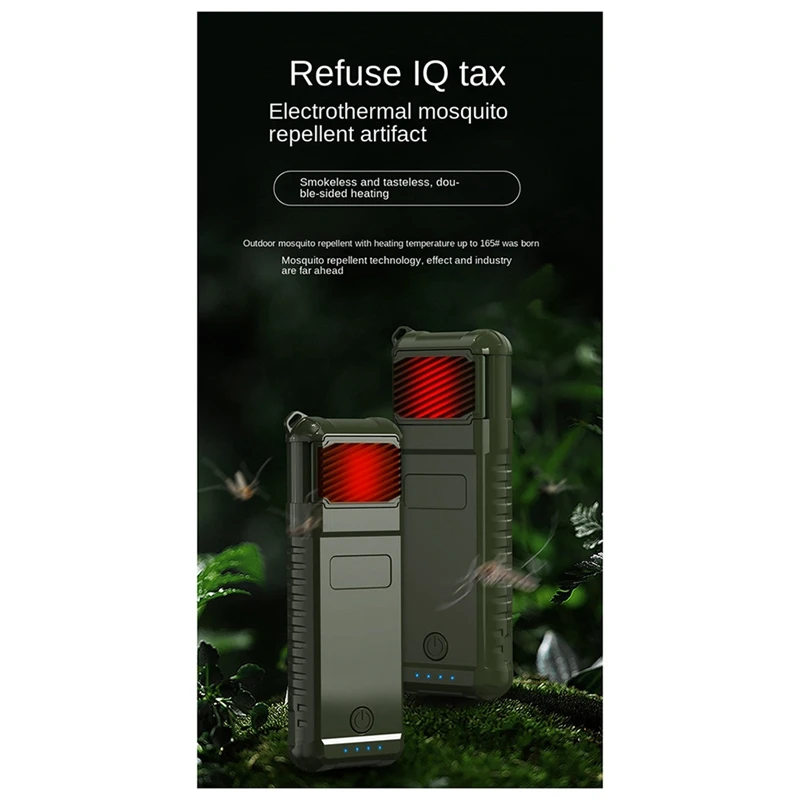 Repellente per zanzare repellente per zanzare portatile portatile repellente per zanzare elettrico riscaldato a batteria al litio