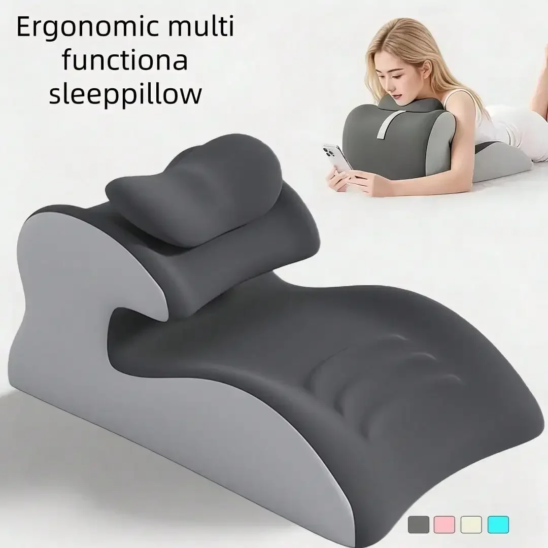 

Premium Multi-Purpose Sleep Pillow, Ergonomic Reclining Wedge Cushion For Back Support & Bed Relaxing