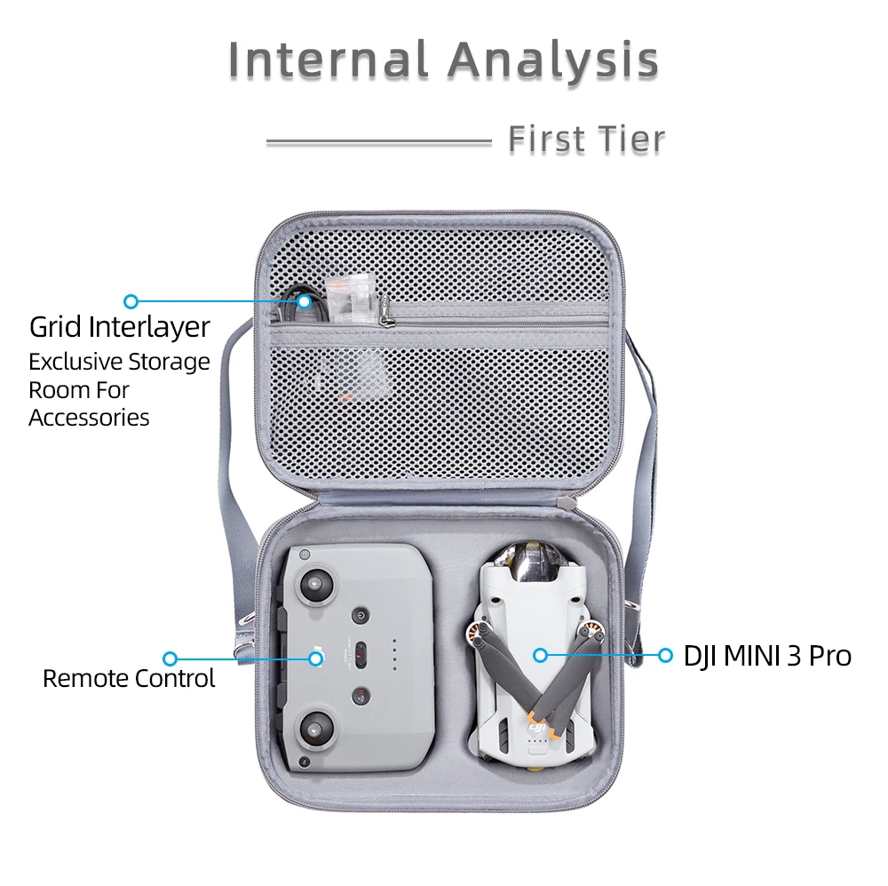 Przenośna torba na ramię dla DJI Mini 3 Pro/Mini 3 walizka podróżna z ręcznym etui na Mini 3 Pro akcesoria drona zdalnie sterowanego