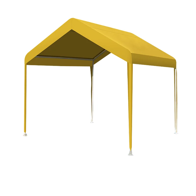 

Yellow Customized Outdoor Carport Cloth On All Sides Canopy Tent Waterproof Garage Car Sun Shade Shelter Cover Metal Frame