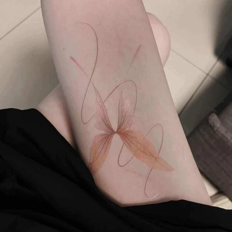 Y2K Dopamine Colorful Butterfly Sticker Romantic Fairy Temporary Tattoo Art Fake Tattoo for Women Arm Sexy Tatuajes Temporales