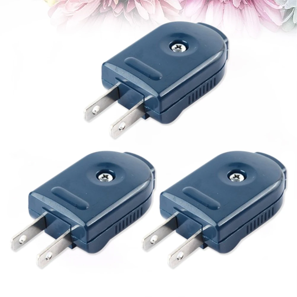 

3pc Power Supply Extension Cord Plug Lightweight Adaptor Male Outlet Converter US Socket High Quality Compact Portable