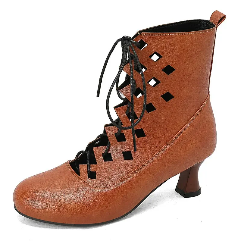 women-summer-cool-vintage-short-boots-lace-up-cos-costume-medieval-retro-ladies-faux-leather-gothic-shoes-victorian-booties