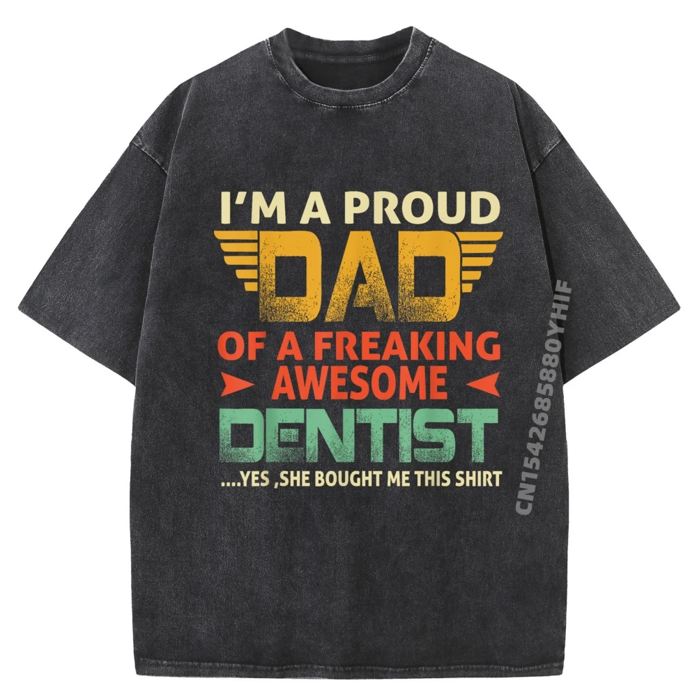 

Футболки со слоганом для мужчин Im A Proud Dad, мужские футболки с рисунком, уличные потертые рубашки, мужская уличная одежда, футболка с принтом