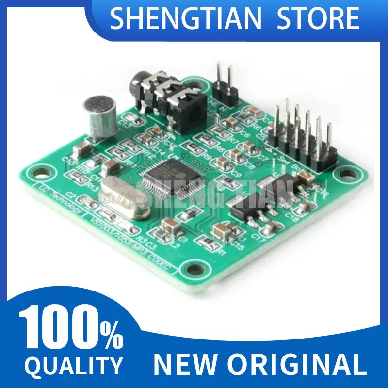 MP3 Module Audio Decoder Encoding Board VS1053 SPI Interface with Voice OGG WAV Recording Function For Microphone