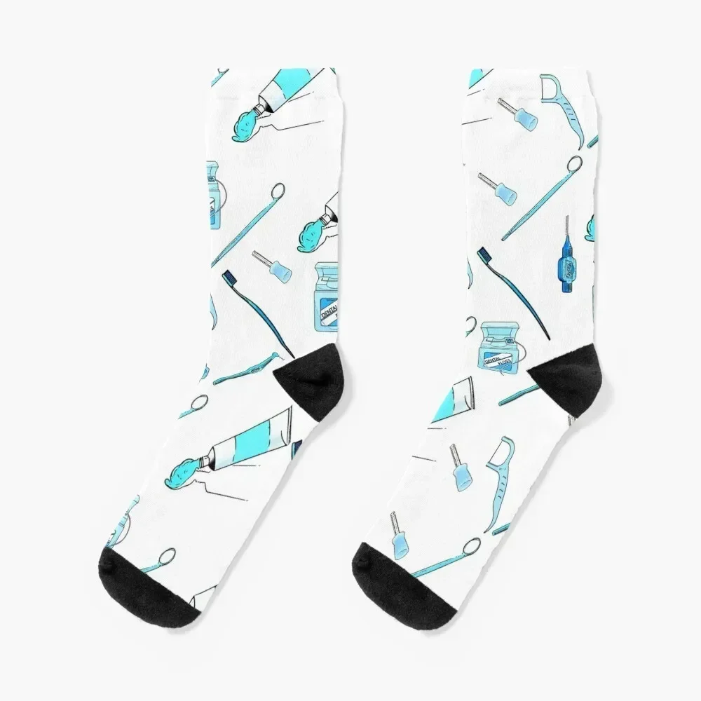 Dental hygienist`s weapons Socks with print halloween Socks For Men Women's