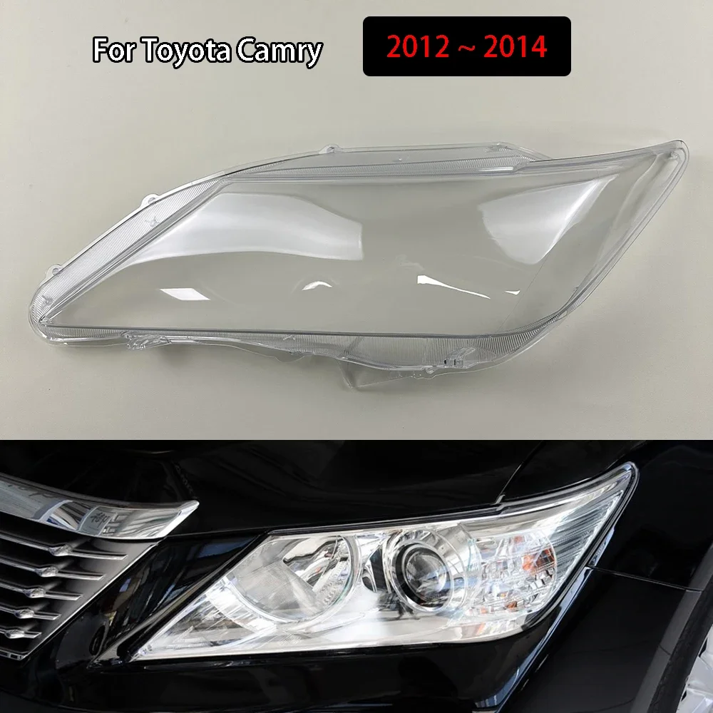 

Для Toyota Camry 2012 2013 2014, крышка объектива передней фары автомобиля, авто корпус, прозрачная крышка фары, замена оригинального абажура